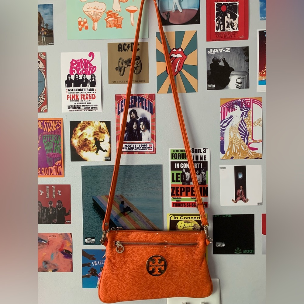 Tory Burch orange mini bag!!